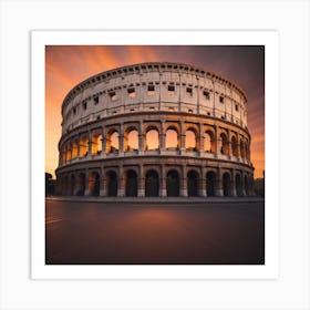 Roman Sunset Art Print