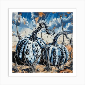 Pumpkins Art Print