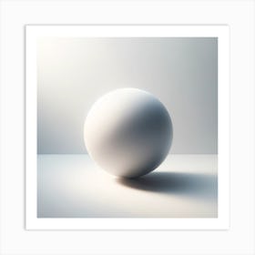 White Sphere Art Print