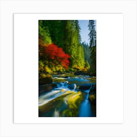 Autumn River 1 Art Print