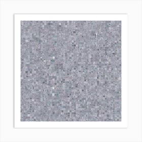 Grey Squares Art Print