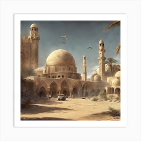 Egyptian City Art Print