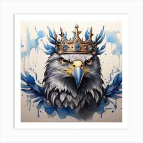 Eagle With Crown Art Print