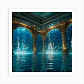 Atlantis Underwater Palace Art Work Art Print