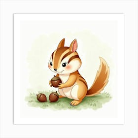 Chipmunk Art Print