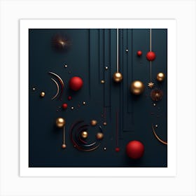 Christmass Abstract 009 1 Art Print