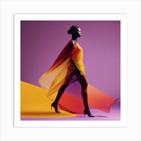 Fashion Model  Art Print