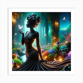 Fairy In The Forest Art Print