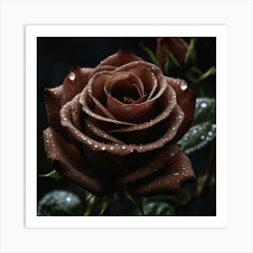 Dark Rose Art Print