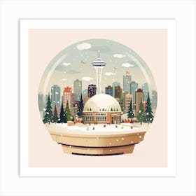 Vancouver Canada 2 Snowglobe Art Print