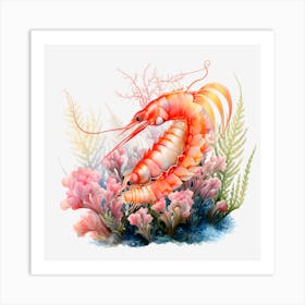 Coral Shrimp Art Print