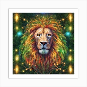 Lion Of The Forest Art Print