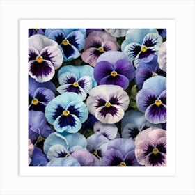 Pansies 3 Art Print