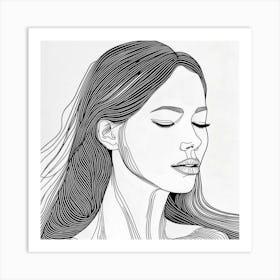 Portrait Of A Woman 1 Art Print