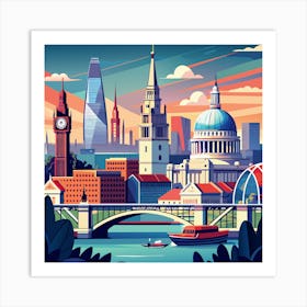 London Skyline Art Print