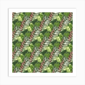 Leaves Seamless Pattern Design 1 Art Print