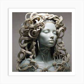 Bust Of A Woman Art Print