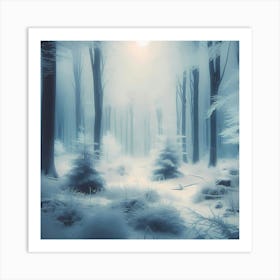 Snowy Forest Art Print