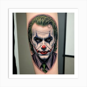 Joker Tattoo 12 Art Print