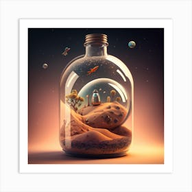 Planet In A Bottle Art Print