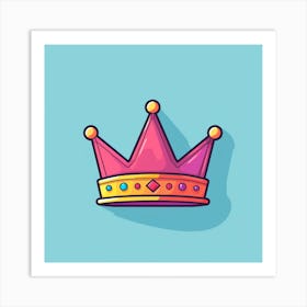 Crown Icon Art Print