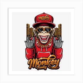 Monkey T - Shirt Art Print