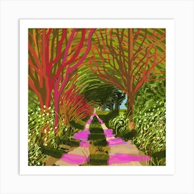 Tree Tunnel Summer Art Print