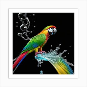 Colorful Parrot Art Print