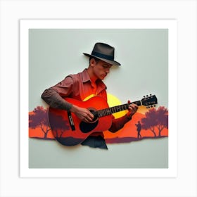 Acoustic Guitar 7 Art Print