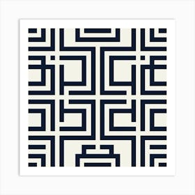 Maze Pattern Art Print