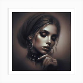 Portrait Of A Woman 47 Art Print