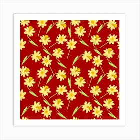 Daisy Pattern Art Print