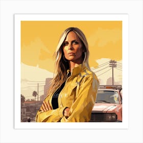 GTA Style Heidi Klum Art Print