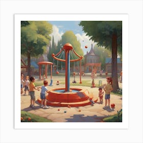 Disney Park Art Print