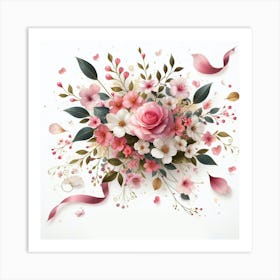 Bouquet Of Flowers Art Print