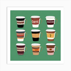 Pretty Coffee Cups 2 Art Illustration Fj24ccbssapyn2to Hcaa V Gdf Bnqwkehyi4nlswtg Art Print