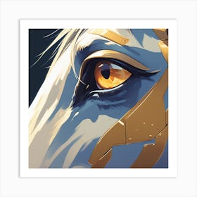 Horse With Golden Eyes Art Print