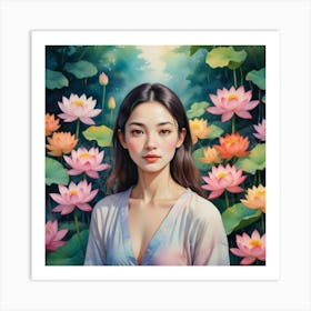 Lotus Flower 3 Art Print