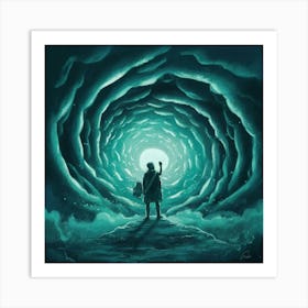 Man In A Tunnel Art Print