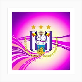 R.S.C. Anderlecht Logo Wall Art 1 Art Print