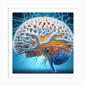 Human Brain 42 Art Print