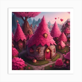 Fairy Village 1 Art Print