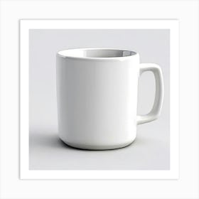 White Coffee Mug 10 Art Print