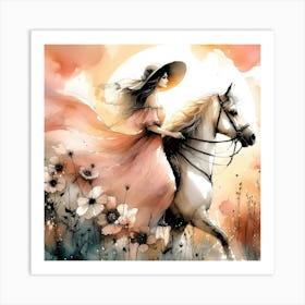 Creative Horse Beauty Illustration Nr 163 Art Print