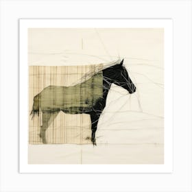 Abstract Equines Collection 28 Art Print