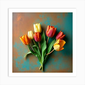 Bouquet Of Tulips Art Print