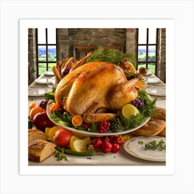 Thanksgiving Turkey Art Print