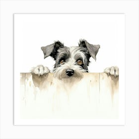 Standard Schnauzer Dog 2 Art Print