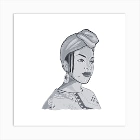 Afro-American Woman Art Print