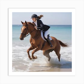 Equestrian On Horseback Art Print